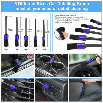 Warm verkaufen 23Pcs Auto Detail Pinsel Set mit Carry Bag All-Purpose Rein für die Reinigung Innen, Außen