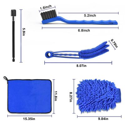 21 Stück Autoreinigungswerkzeuge Ausrüstung zum Polieren Sponge Pads für Räder Armaturenbrett Innenraum