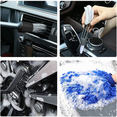 18 PCS Auto-Detail-Bürsten Auto Wasch-Bürsten-Kit zum Reinigen von Auto-Rädern