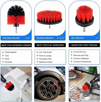 19 Stück Autodetail-Pinsel-Set mit Handtasche für alle Zwecke