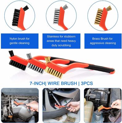 19 Stück Autodetail-Pinsel-Set mit Handtasche für alle Zwecke