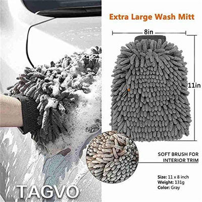 Neueste Grau Auto Reinigung Set 16PCS Auto Reinigung Werkzeuge für Autowaschmaschine unterstützte Produkte