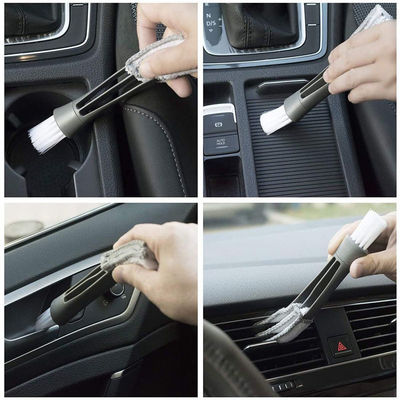3 Stück Blau Weicher Duster Auto Detail Bürste Mikrofiber Legierung Rad Bürste Mit Langen Griff