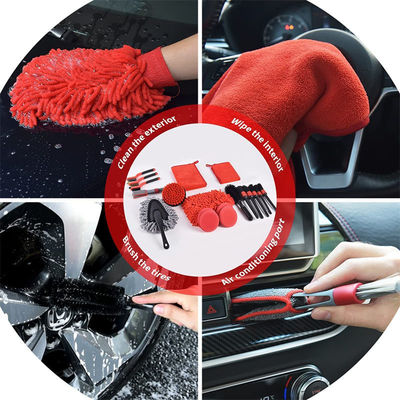 Staubdichtes Aussenfahrzeug-Detail-Bürste-Set für Armaturenbrettreifen