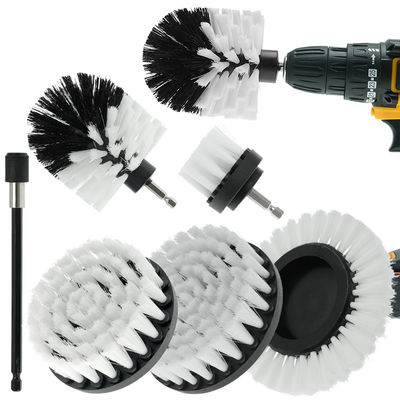 7Pcs Power Scrubber Anschlüsse Bohrbürste Set mit Verlängerungstäbe für die Haushaltsreinigung
