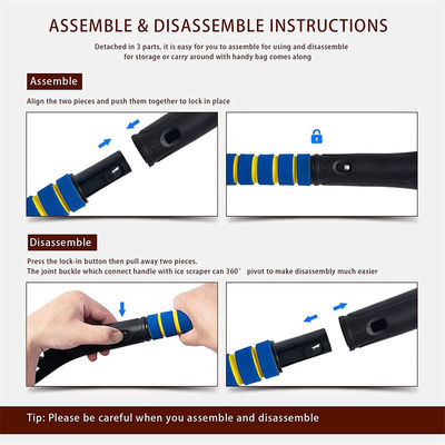 6 Zoll ausdehnbarer Windschutzscheibe Schneeschaber für Lastwagen