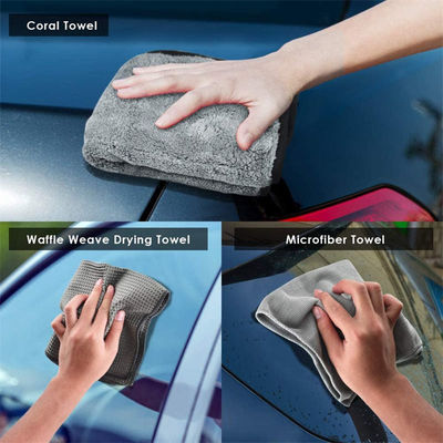 Auto Waschen Mikrofiber Stoff Weiches Breschel Detaillierung Bürste Set 7pcs