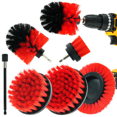 7 Paket Bohrbürste Anschluss Set Power-Scrubber-Bürste für die Reinigung von Autos
