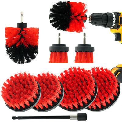 9PCS Rot-Glut-Reiniger Bohr-Anschluss-Scrubber für Randreinigung