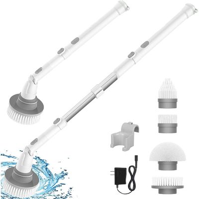 Wieder aufladbare Plastik-Handheld-Spin-Scrubber-Bürste OEM