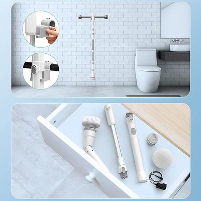 Wieder aufladbare Plastik-Handheld-Spin-Scrubber-Bürste OEM