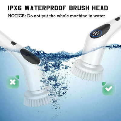 9In Elektrische Reinigungsbürste Spin-Scrubber für Badezimmer Wanne Fliesen Boden Küche
