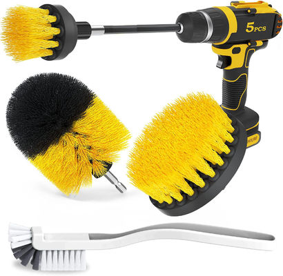5 Stück Bohrmaschine Putzbürste Power-Scrubber für Teppich Küche Auto Rad Brille Reinigung