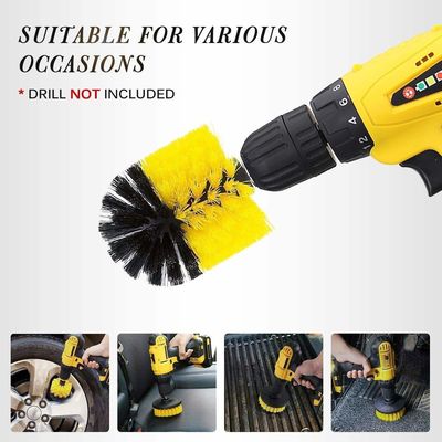 6pcs Bohrreinigung Bürste Anschlüsse Sets Power-Scrubber für Autowaschen Bad