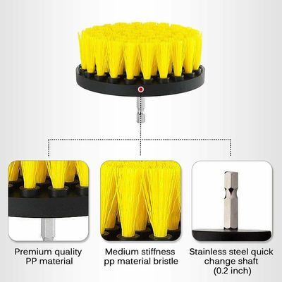 6pcs Bohrreinigung Bürste Anschlüsse Sets Power-Scrubber für Autowaschen Bad