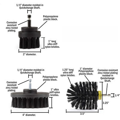 3 Paket Auto Power Bohrmaschine Teppich-Scrubber Bohrmaschine