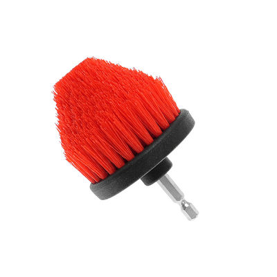 Rote Farbe 2,5 Zoll Pp Material Mittlere harte Bürste Rote elektrische Bohrbürste für Auto