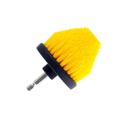 Gelbe Farbe 2,5-Zoll-Pp-Material-Bürste mit elektrischer Bohrungsbürste zur Autoreinigung
