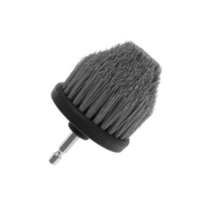 Graue Farbe 2,5 Zoll Pp / Nylon Material Bürste mit elektrischer Bohrbürste für Hausreinigung