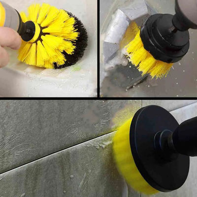 3 Stück Gelb Farbe Bohrbürste für eine verbesserte Reinigung