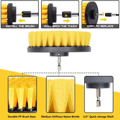 Bohrbürstechnik Bohrbürstechnik mit gelber Farbe