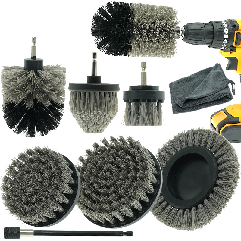 Graue Bohrbürste Erweiterung Scrubber kabellose 9PC Custom
