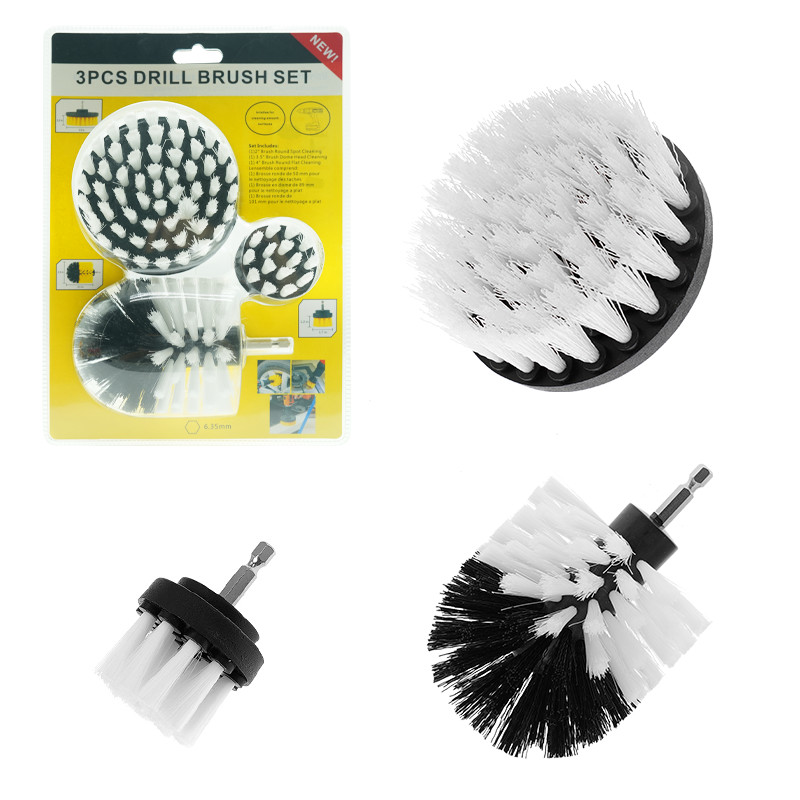 Weißfarbiger Bürste-Scrubber-Bohrgeräte mit weichen Bürsten