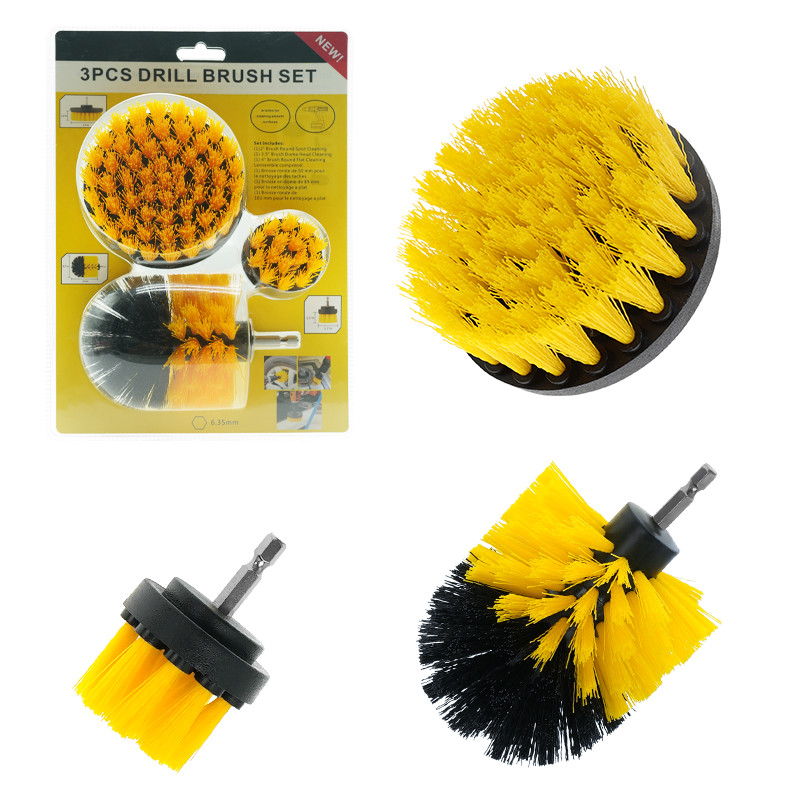 Gelbfarbiger Bürsten-Scrubber Bohrgerät mit 2/3.5/4 Zoll