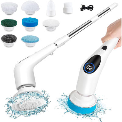 9In Elektrische Reinigungsbürste Spin-Scrubber für Badezimmer Wanne Fliesen Boden Küche