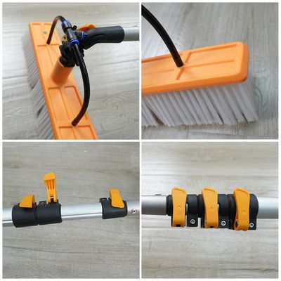 Teleskop-Solar-Reinigungsbürste mit verstellbarem Aluminium-Griff